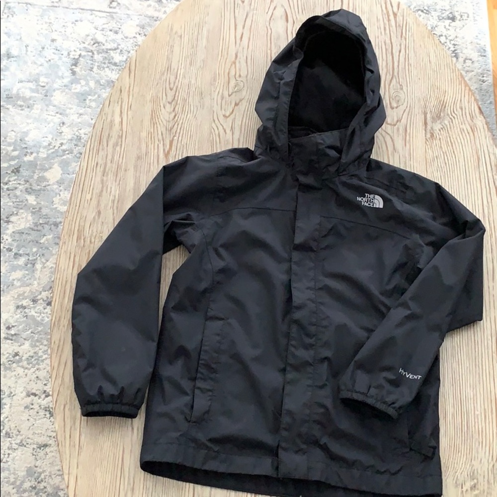 The North Face Boys rain jacket - Black size 7/8